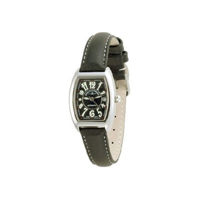 Zeno-Watch - Armbanduhr - Damen - Tonneau Lady black - 6271-h1