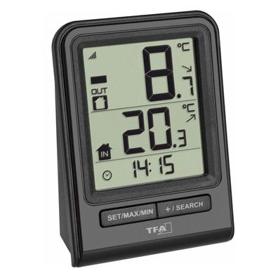 TFA - Funk-Thermometer PRISMA 30.3063.01 - schwarz