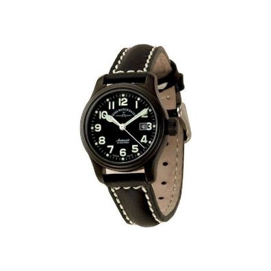 Zeno-Watch - Armbanduhr - Damen - Pilot Lady black - 8454-bk-a1
