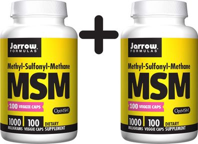 2 x MSM (Methyl-Sulfonyl-Methane Sulfur), 1000mg - 100 vcaps