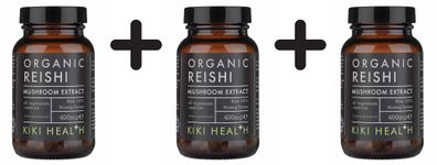 3 x Organic Reishi Extract, 400mg - 60 vcaps