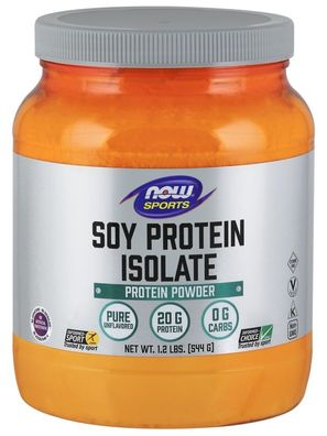 Soy Protein Isolate Non-GMO, Unflavored - 544g