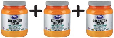 3 x Soy Protein Isolate Non-GMO, Unflavored - 544g