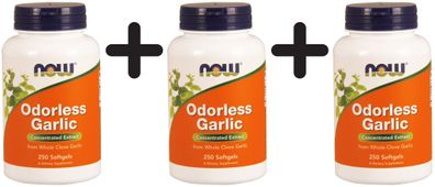 3 x Odorless Garlic - 250 softgels