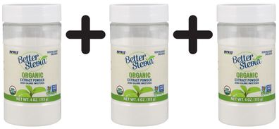 3 x Better Stevia - Extract Powder, Organic - 113g