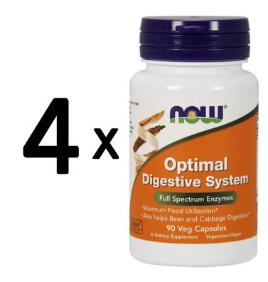 4 x Optimal Digestive System - 90 vcaps