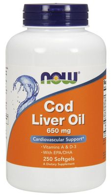 Cod Liver Oil, 650mg - 250 softgels