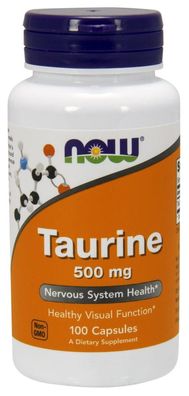 Taurine, 500mg - 100 vcaps