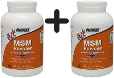 2 x MSM Methylsulphonylmethane, Pure Powder - 454g