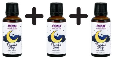 3 x Essential Oil, Peaceful Sleep Oil - 30 ml.