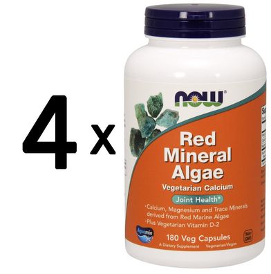 4 x Red Mineral Algae - 180 vcaps