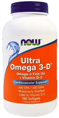 Ultra Omega 3-D with Vitamin D-3 - 180 softgels