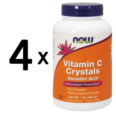 4 x Vitamin C Crystals - 454g