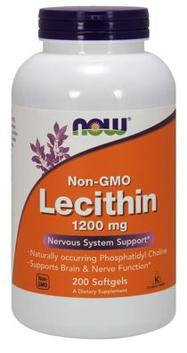 Lecithin, 1200mg Non-GMO - 200 softgels