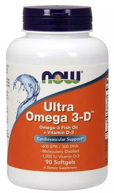 Ultra Omega 3-D with Vitamin D-3 - 90 softgels