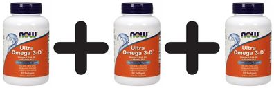3 x Ultra Omega 3-D with Vitamin D-3 - 90 softgels