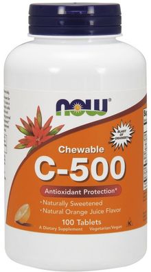 Vitamin C-500, Chewable Orange - 100 tabs