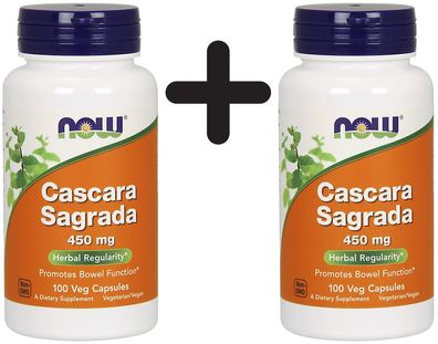 2 x Cascara Sagrada, 450mg - 100 vcaps