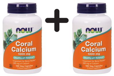 2 x Coral Calcium, 1000mg - 100 vcaps