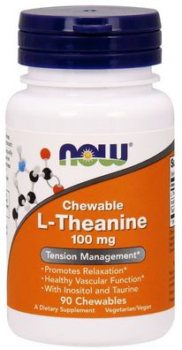 L-Theanine Chewable, 100mg with Inositol and Taurine - 90 chewables