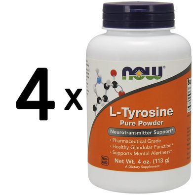 4 x L-Tyrosine, Powder - 113g
