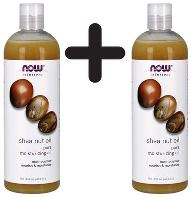 2 x Shea Nut Oil, Liquid - 473 ml.