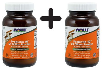 2 x Probiotic-10, 50 Billion Powder - 57g