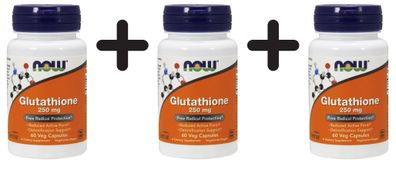 3 x Glutathione, 250mg - 60 vcaps