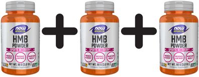 3 x NOW Foods HMB, Powder - 90g