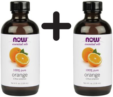 2 x Essential Oil, Orange Oil, Pure - 118 ml.