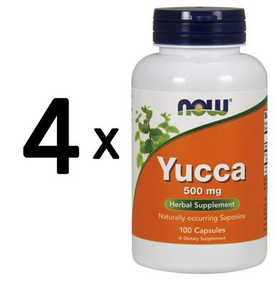 4 x Yucca, 500mg - 100 capsules