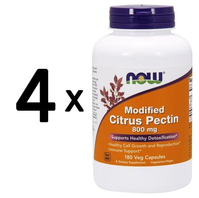 4 x Modified Citrus Pectin, 800mg - 180 vcaps