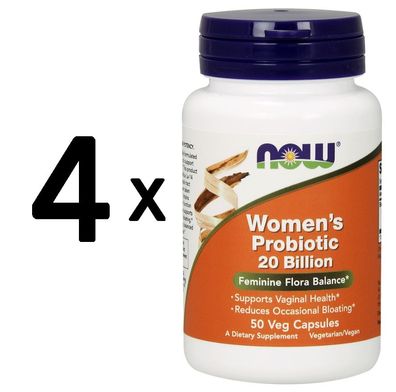 4 x Women's Probiotic 20 Billion - 50 vcaps