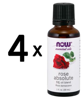 4 x Essential Oil, Rose Absolute Oil - 30 ml.