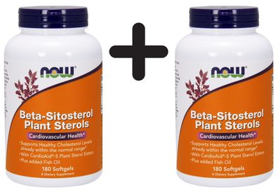 2 x Beta-Sitosterol Plant Sterols - 180 softgels