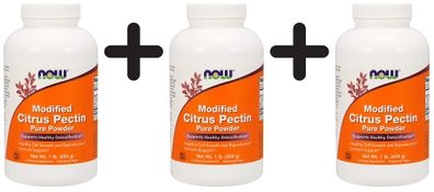 3 x Modified Citrus Pectin, Pure Powder - 454g