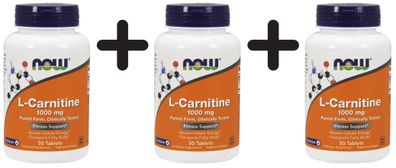 3 x L-Carnitine, 1000mg - 50 tabs