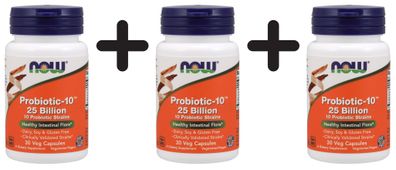 3 x Probiotic-10, 25 Billion - 30 vcaps