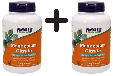2 x Magnesium Citrate, 400mg - 120 vcaps