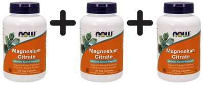 3 x Magnesium Citrate, 400mg - 120 vcaps
