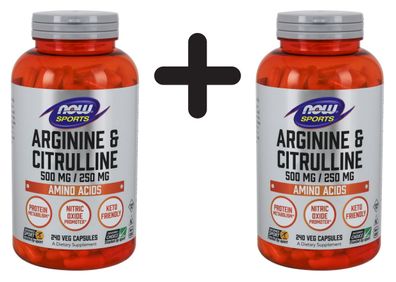 2 x Arginine & Citrulline - 240 vcaps