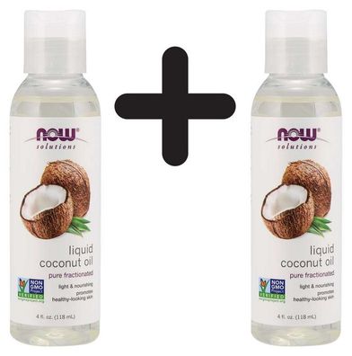 2 x Coconut Oil, Liquid Pure Fractionated - 118 ml.