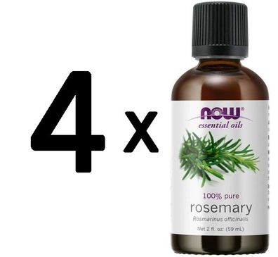 4 x Essential Oil, Rosemary Oil - 59 ml.