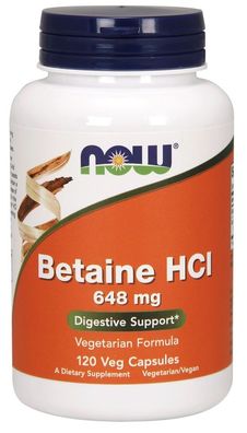 Betaine HCL, 648mg - 120 caps
