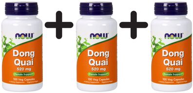 3 x Dong Quai, 520mg - 100 caps