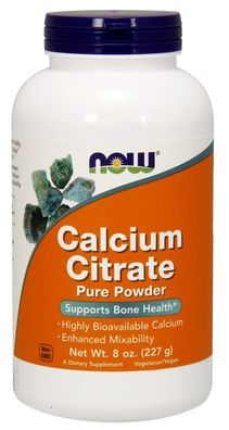 Calcium Citrate, 100% Pure Powder - 227g