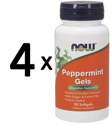4 x Peppermint Gels - 90 softgels