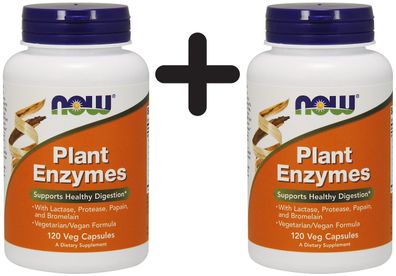 2 x Plant Enzymes - 120 vcaps