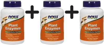 3 x Plant Enzymes - 120 vcaps