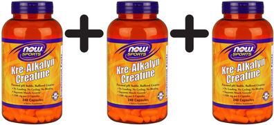 3 x Kre-Alkalyn Creatine - 240 caps